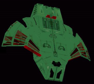 Klingon Shuttlecraft Front View